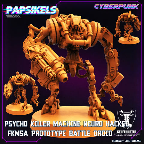 Psycho Killer Maschine Neuro Hacked FKMSA Prototype Battle Droid