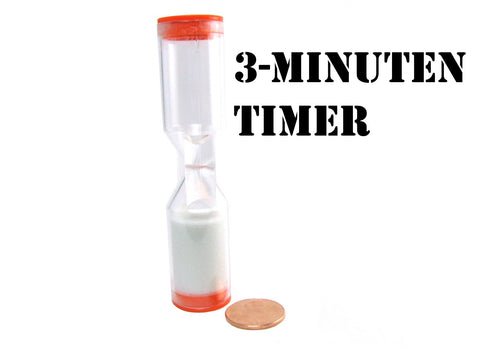 3-Minuten Spielzugtimer Sand Timer (1 Stück) - STUFFHUNTER