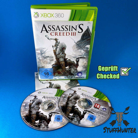 Assassin's Creed III 3 - Xbox 360 - Geprüft - USK16 * Akzeptabel - STUFFHUNTER