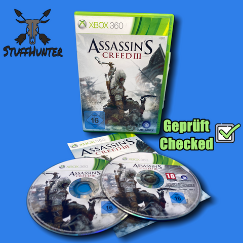 Assassin's Creed III - Xbox 360 - Geprüft - USK16 * Gut - STUFFHUNTER