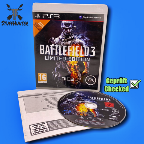 Battlefield 3 Limited Edition - PS3 - Geprüft - USK18 * Gut - STUFFHUNTER