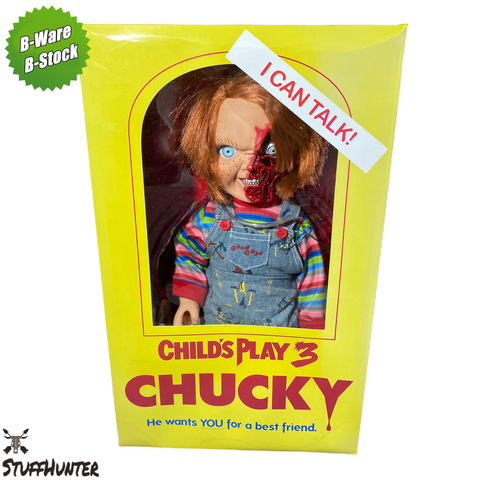 Chucky Die Mörderpuppe 3 - sprechende Horror Puppe - 38 cm Mezco B-Ware OVP - STUFFHUNTER