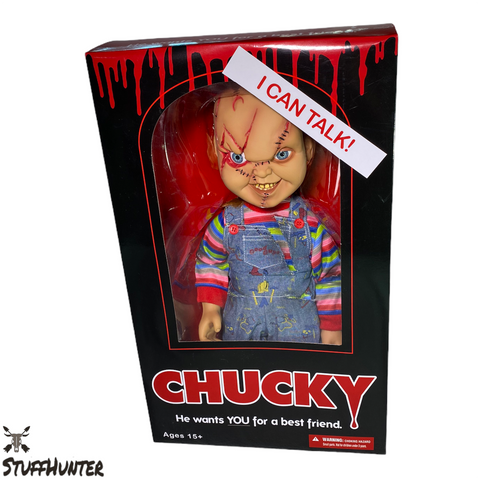 Chucky sprechend Horror Puppe Childs Play - 38cm 15" Figur Mezco - B-Ware OVP - STUFFHUNTER