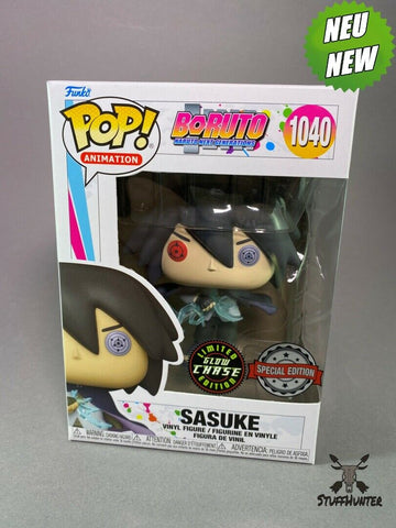 Funko POP! Boruto Sasuke # 1040 - Special Edition Limited Glow Chase - Neu - STUFFHUNTER