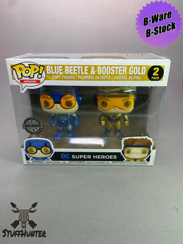 Funko POP! DC Heroes Blue Beetle & Booster Gold - B-Ware 2nd Life Neu IDB2 - STUFFHUNTER