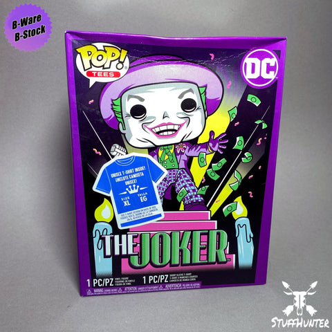 Funko POP! DC The Joker Set inkl. T-Shirt XL - B-Ware 2nd Life IDB1 - STUFFHUNTER
