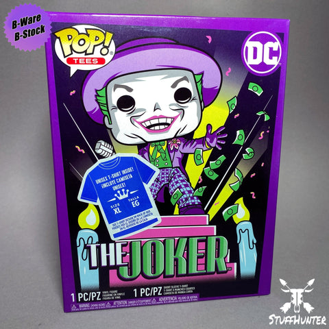 Funko POP! DC The Joker Set inkl. T-Shirt XL - B-Ware 2nd Life IDB3 - STUFFHUNTER