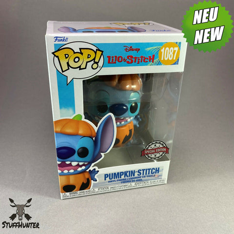 Funko POP! Disney Lilo & Stitch Pumpkin Stitch # 1087 - Special Edition - NEU - STUFFHUNTER