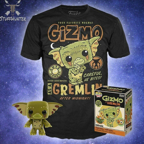 Funko POP! Gremlins GIZMO & Tee T-Shirt (Size S) Exklusiv - STUFFHUNTER