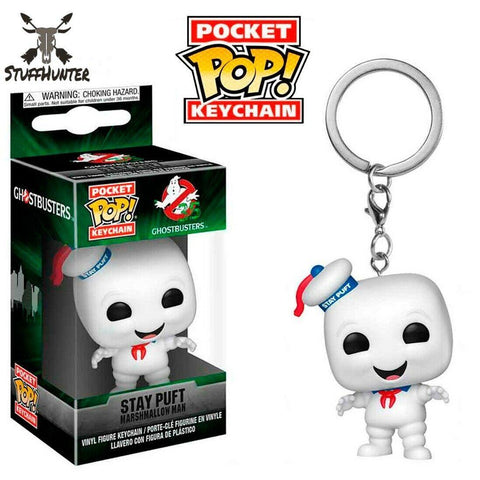 FUNKO POP! Marshmallow Man Ghostbusters Pocket Keychain Schlüsselanhänger - Neu - STUFFHUNTER