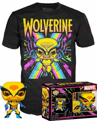 Funko POP! Marvel X-Men Wolverine & Tee T-Shirt (Size L) Exklusiv - STUFFHUNTER