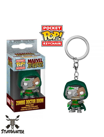 FUNKO POP! Marvel Zombies Doctor Doom - Pocket Keychain Schlüsselanhänger - Neu - STUFFHUNTER