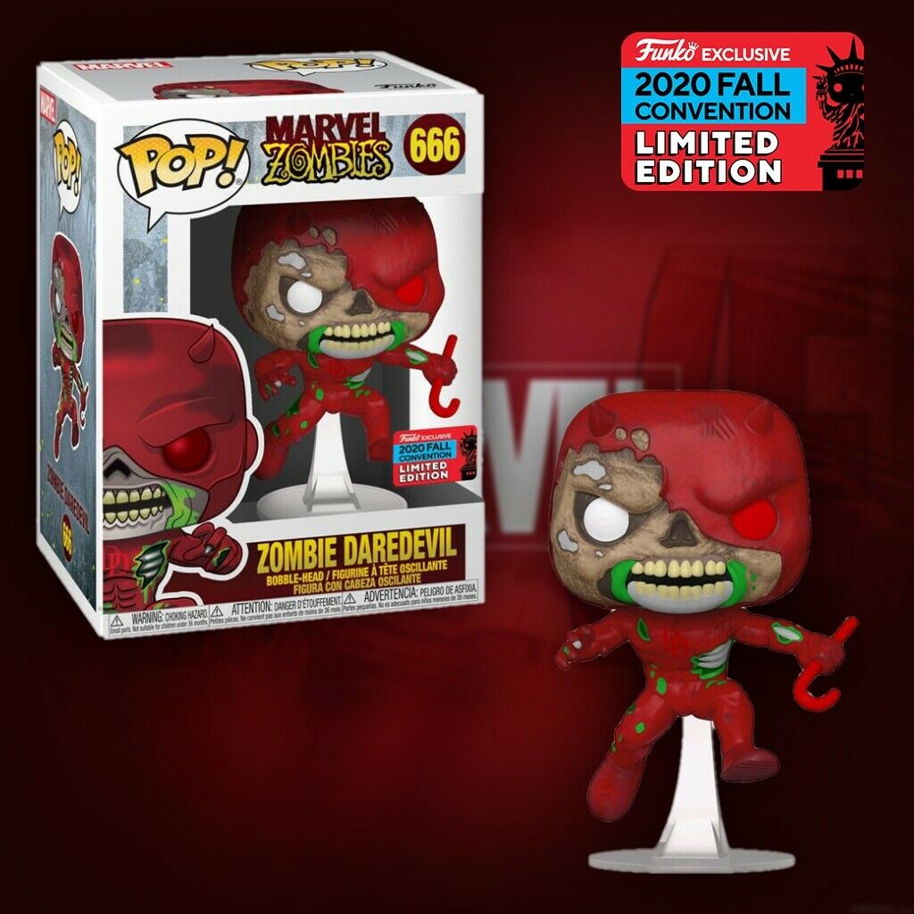 Funko POP Marvel Zombies ZOMBIE DAREDEVIL 666 2020 NYCC 2020 Limited Edition NEU