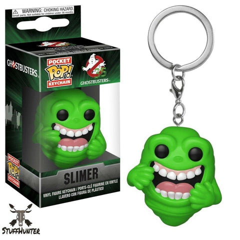 FUNKO POP! Slimer Ghostbusters Pocket Keychain Schlüsselanhänger - Neu - STUFFHUNTER
