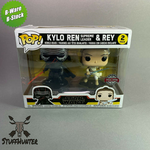 Funko POP! Star Wars Kylo Ren Supreme Leader & Rey 2 Pack OVP 2nd Life ID88 - STUFFHUNTER