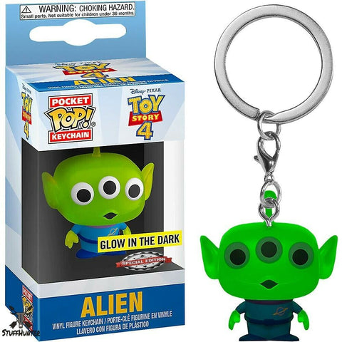 FUNKO POP! Toy Story 4 Alien - Glow Special Keychain Schlüsselanhänger - Neu - STUFFHUNTER