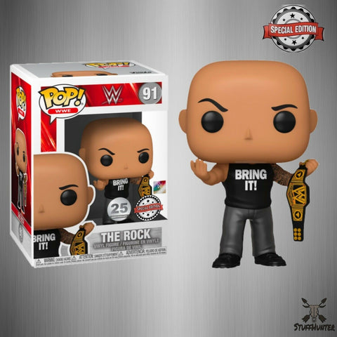 Funko POP! WWE The Rock # 91Special Edition 25 Anniversary – NEU - STUFFHUNTER