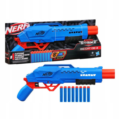 Nerf Alpha Strike BIG CAT DB-2 Shotgun | Nerf Blaster Gewehr 8 Elite Darts - STUFFHUNTER