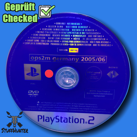 Ops2m germany 2005/06 Demo CD - PS2 - Geprüft * Akzeptabel - STUFFHUNTER