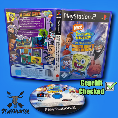 SpongeBob Schwammkopf und seine Freunde - PS2 - Geprüft - USK0 * Akzeptabel - STUFFHUNTER