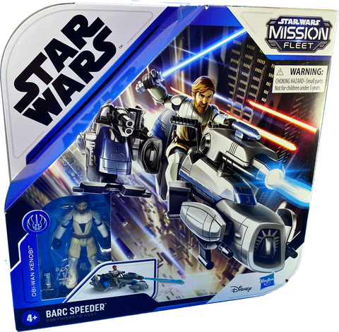 Star Wars Mission Fleet - Obi-Wan Kenobi & Barc Speeder - Hasbro - STUFFHUNTER