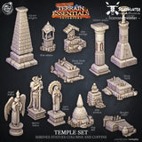 Tempel Set - Schreine Statuen Säulen Särge Bits - Terrain Essentials Interiors - STUFFHUNTER