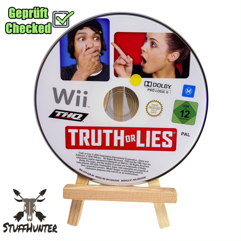 Truth or Lies Wahrheit oder Lüge - Wii – Geprüft - USK12 | Disc only * Gut - STUFFHUNTER