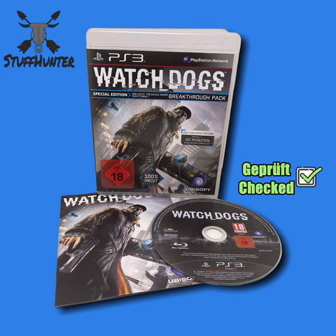 Watch Dogs Special Edition - PS3 - Geprüft - USK18 * sehr gut - STUFFHUNTER