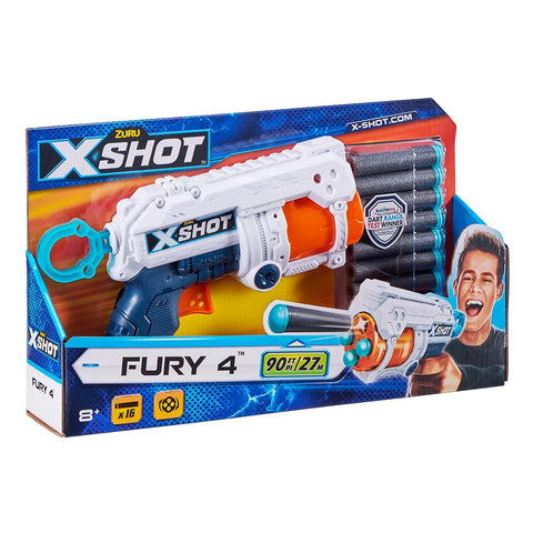 X Shot Fury 4 Zuru 16 Pfeilen Trommelrevolver - STUFFHUNTER