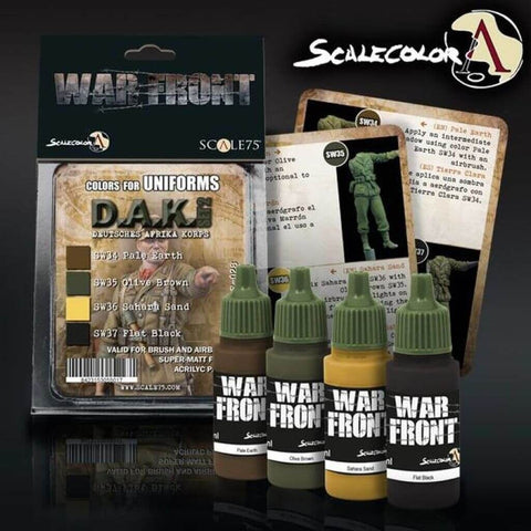 D.A.K Deutsches Afrikakorps Paint Set for Uniform - Scale 75 - Farbset - STUFFHUNTER