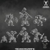 Orks - Head Crackaz Mob (8)
