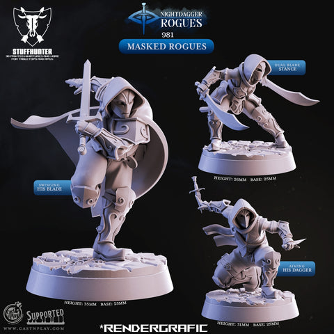 Masked Rogues (3) - Nightdagger Rogues