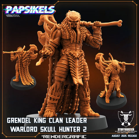Grendel King Clan Leader Warlord Skull Hunter