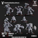Orks - Head Crackaz Mob (8)