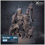 Mandalorian Headhunter Star Wars (Fan Art) 1:8 - STUFFHUNTER