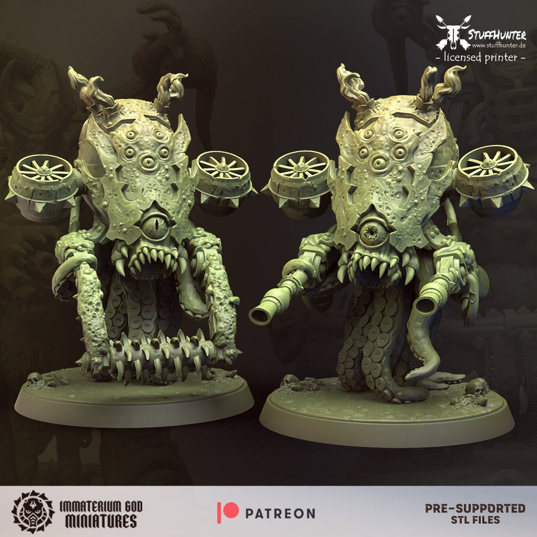 Figurine Cannibal King 32mm - Immaterium God - Undead Lords Of The Cursed Realm - Peinte Grise - Neuf