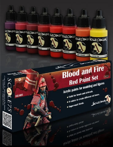 Blood and Fire Red Paint Set - Scale 75 - Farbset - STUFFHUNTER
