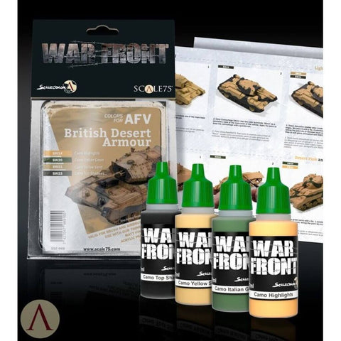 British Desert Armour Paint Set for AFV - Scale 75 - Farbset - STUFFHUNTER