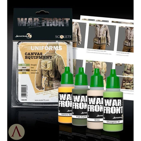 Canvas Equipment Paint Set for Uniform - Scale 75 - Farbset - STUFFHUNTER