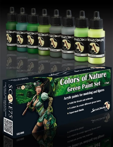 Colors of Nature Green Paint Set - Scale 75 - Farbset - STUFFHUNTER