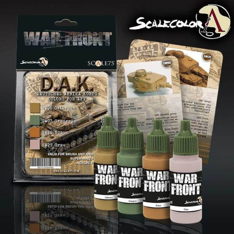 D.A.K Deutsches Afrikakorps Paint Set for AFV - Scale 75 - Farbset - STUFFHUNTER