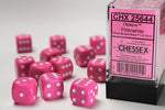 Dice Block Opaque - 16mm (12) - Pink / White - STUFFHUNTER