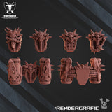 Fire Lizard Warrior Order - Fire Lizard Warriors (Built-Kit) - STUFFHUNTER