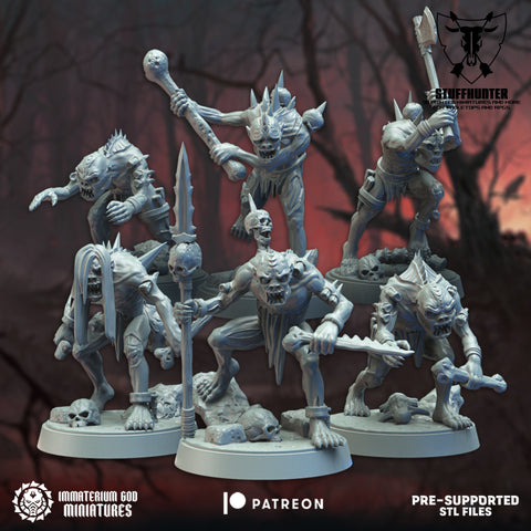 Ghoul Set 25mm (6) - Lords of the Cursed Realm - STUFFHUNTER