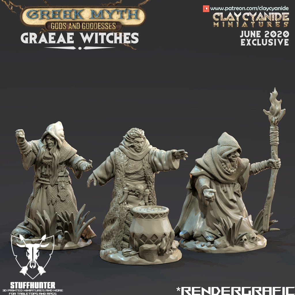 Graeae Witches (3) - Greek Mythology – STUFFHUNTER