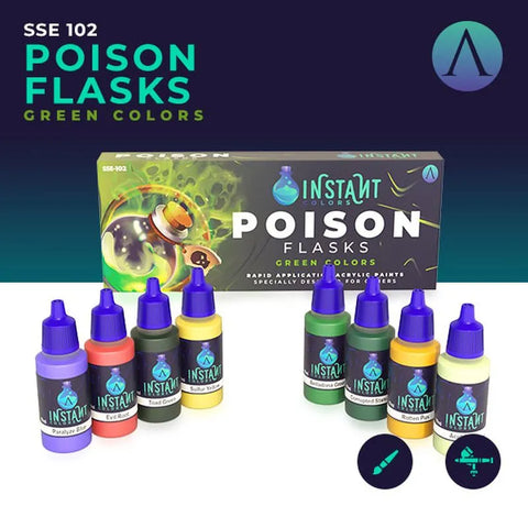 Instant Colors - Poison Flasks - Green Colors - Scale 75 - Farbset - STUFFHUNTER