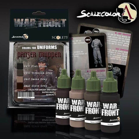 Panzertruppen Paint Set for Uniform - Scale 75 - Farbset - STUFFHUNTER