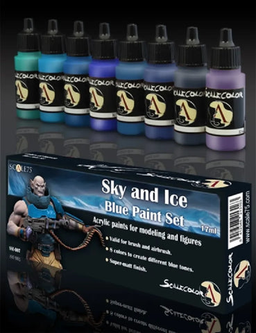 Sky & Ice Blue Paint Set - Scale 75 - Farbset - STUFFHUNTER