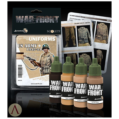 US Army 1942-44 Paint Set for Uniform - Scale 75 - Farbset - STUFFHUNTER