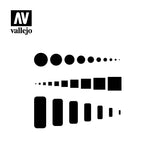 Vallejo Hobby Stencils: Access Trap Doors Markings 1/32 1/48 1/72 125x125mm - STUFFHUNTER